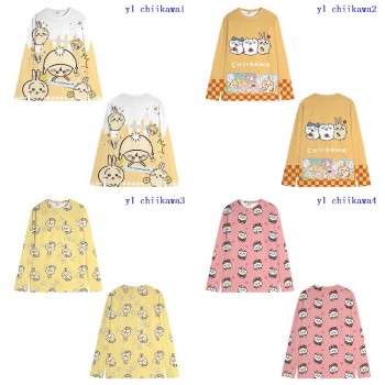 Chiikawa anime round neck hoodies cloth