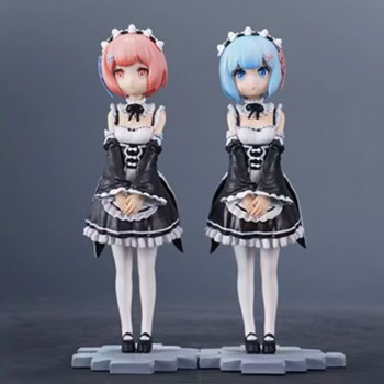 Re:Life in a different world from zero childhood Ram Rem anime figure