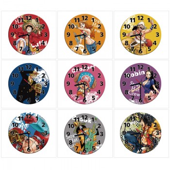 One Piece anime round wall clocks