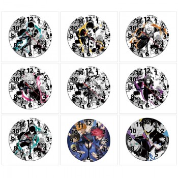 Blue Lock anime round wall clocks