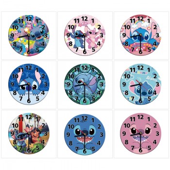 Stitch anime round wall clocks