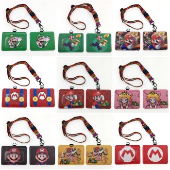 Super Mario ID cards holders cases lanyard key chain