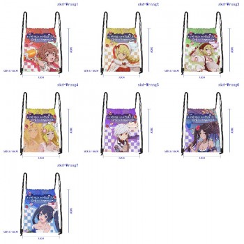 Is It Wrong to Try to Pick Up Girls in a Dungeon drawstring backpack bags