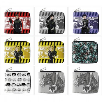 Kaiju No.8 anime zipper wallet purse