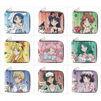 Sailor Moon anime zipper wallet purse