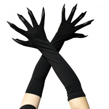 47CM Halloween Witch Ghost Cosplay Claw Long Nail Gloves