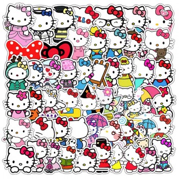 Hello Kitty anime waterproof stickers set(50pcs a set)