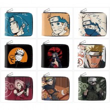 Naruto anime zipper wallet purse