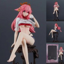 Genshin Impact Yae Miko sitting game figure