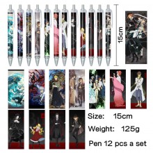 Bungo Stray Dogs anime ballpoint pen ball pens(12p...