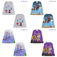 Super Mario anime round neck hoodies cloth