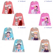 Haikyuu anime round neck hoodies cloth