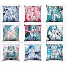 Hatsune Miku anime two-sided pillow 45*45cm