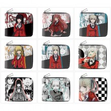 Kakegurui anime zipper wallet purse