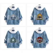 Zenless Zone Zero fake two pieces denim jacket hoo...