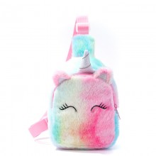 Unicorn Children Plush Chest Bag Shoulder Crossbody Bag