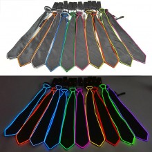 10 Colors Luminous Glowing Tie LED Light Up Men Neck Tie