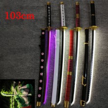 103CM One Piece Roronoa Zoro cosplay wooden swords...