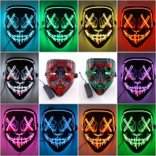 Halloween Wireless Neon EL LED horror cosplay face...