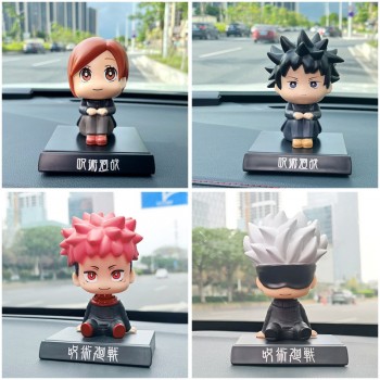 11CM Jujutsu Kaisen Satoru Gojo Itadori Yuji Anime Shake Head Figure