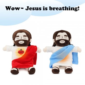 Breathing Jesus Plush Doll Toy for Kids