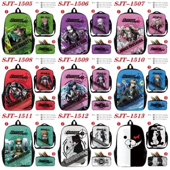 Dangan Ronpa anime nylon backpack bag shoulder pencil case