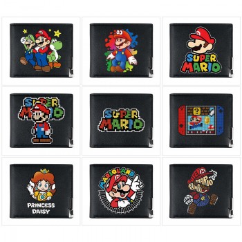 Super Mario anime black wallet