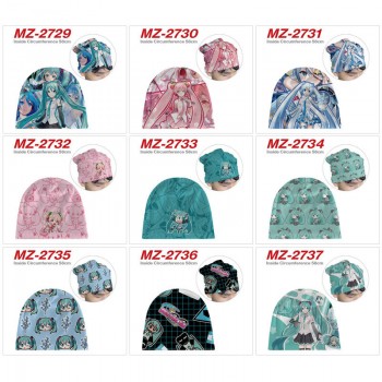 Hatsune Miku anime flannel hats hip hop caps