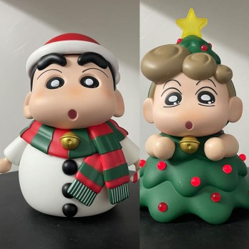 Christmas Crayon Shin-chan anime figure(can lightable)