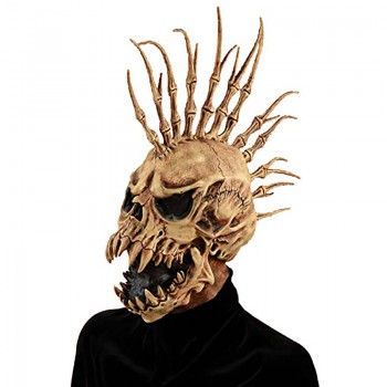 Halloween Horror Props Skeleton Punk Cosplay Latex Mask 