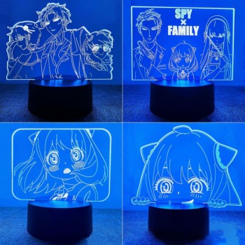 SPY x FAMILY Anime Acrylic Figure 3D Lamp USB Night Light