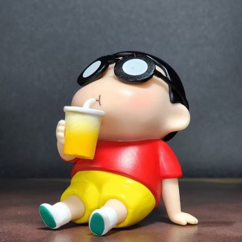 Crayon Shin-chan drinking anime figure