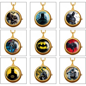 Batman rotating necklace pocket watch