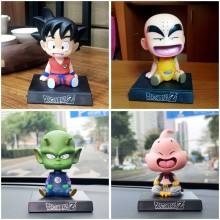 11CM Dragon Ball Son Goku Buu Anime Shake Head Fig...