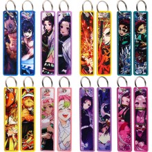 Demon Slayer Woven Label Anime Lanyard Key chain Tag