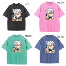 Demon Slayer anime short sleeve wash water worn-ou...