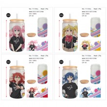 Bocchi The Rock anime frosted glass cups 350ml/450...