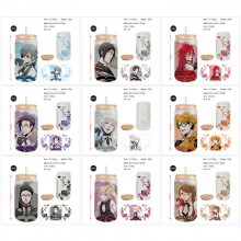 Kuroshitsuji Black Butler anime frosted glass cups...