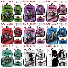 Dangan Ronpa anime nylon backpack bag shoulder pen...