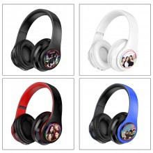 Black Pink star wireless bluetooth stereo support ...