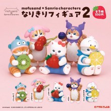 KITAN mofusand Sanrio cat anime figures set(5pcs a set)