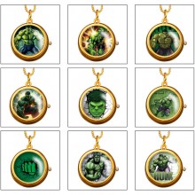 Hulk rotating necklace pocket watch