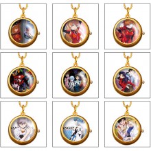 EVA anime rotating necklace pocket watch