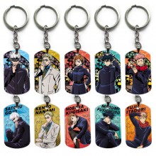 Jujutsu Kaisen anime alloy two-sided pendant key chain keychains