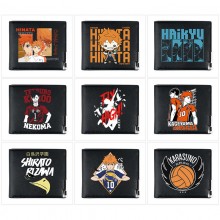 Haikyuu anime black wallet