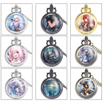 Honkai Star Rail game small necklace pocket watch