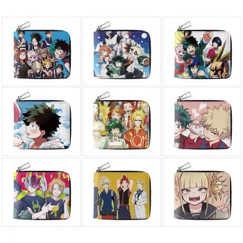 My Hero Academia anime zipper wallet purse