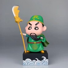 Crayon Shin-chan cos Guan Yu Close Feather anime figure