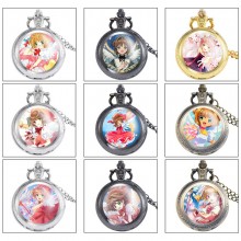 Card Captor Sakura anime small necklace pocket watch