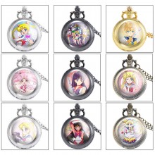 Sailor Moon anime small necklace pocket watch